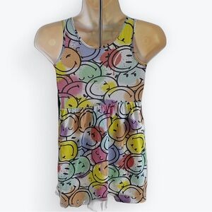 H&M X SmileyWorld® Sleeveless Colorful Cotton Jersey Dress ~ Size 6X ~ Size 7